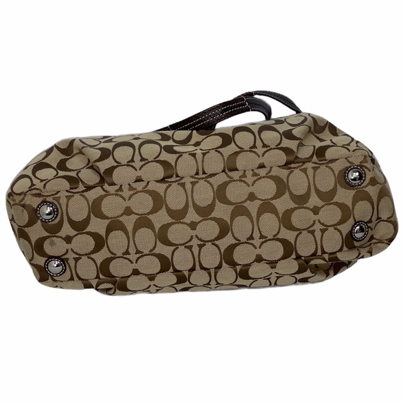 COACH Brown Fabric Tote Medium - Picture 6 of 13